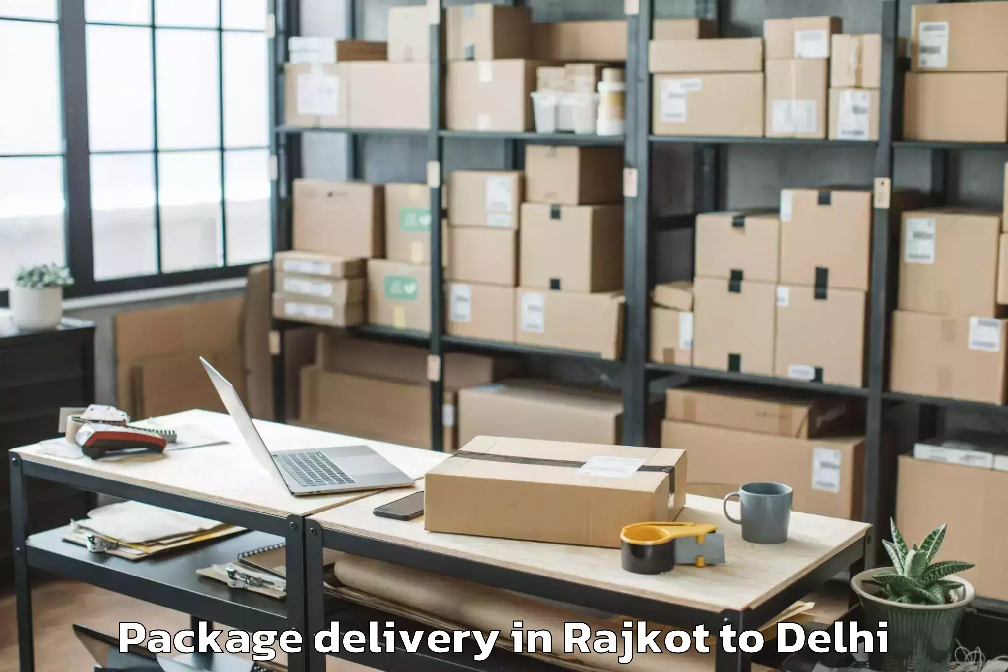 Rajkot to Kalkaji Package Delivery